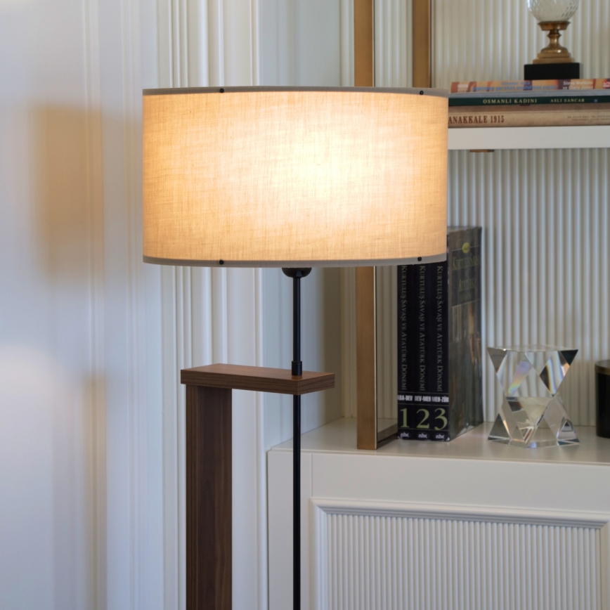 Підлогова лампа AYD 1xE27/40W/230V бежева/коричнева