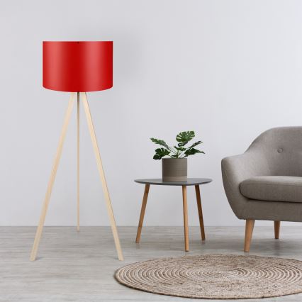 Підлогова лампа AYD 1xE27/40W/230V червона/бежева