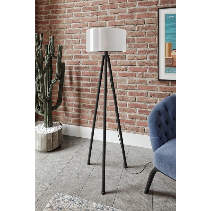 Підлогова лампа AYD 1xE27/40W/230V чорна/біла