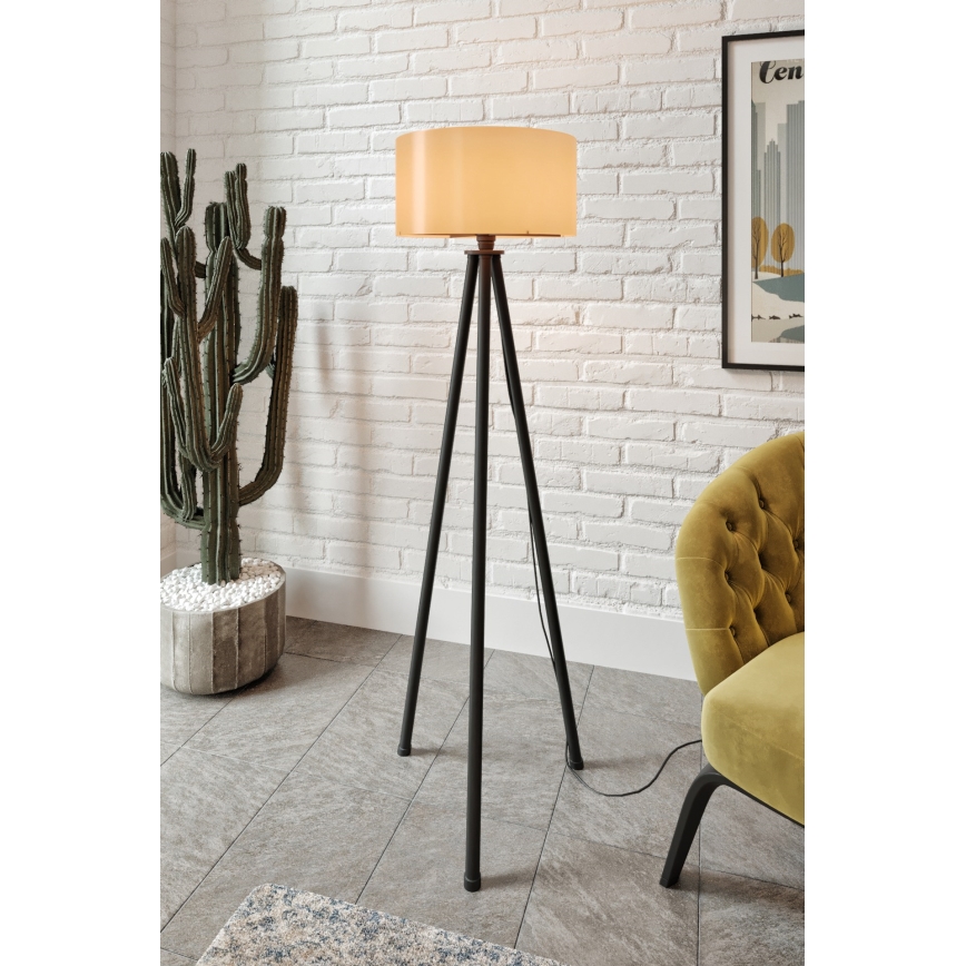 Підлогова лампа AYD 1xE27/40W/230V чорна/коричнева