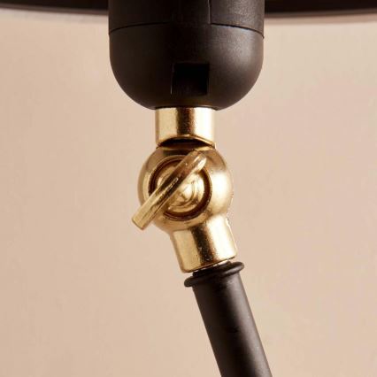 Підлогова лампа AYD 1xE27/40W/230V чорна/коричнева