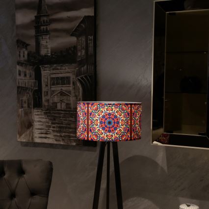 Підлогова лампа AYD 1xE27/40W/230V коричнева/багатобарвна