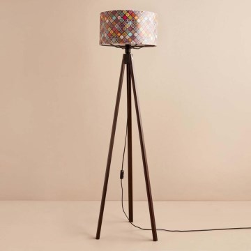 Підлогова лампа AYD 1xE27/40W/230V коричнева/багатоколірна