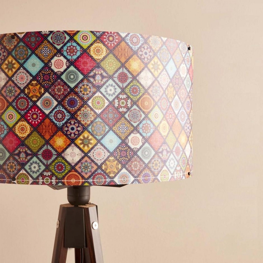 Підлогова лампа AYD 1xE27/40W/230V коричнева/багатоколірна