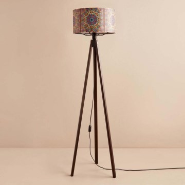 Підлогова лампа AYD 1xE27/40W/230V коричнева/багатоколірна