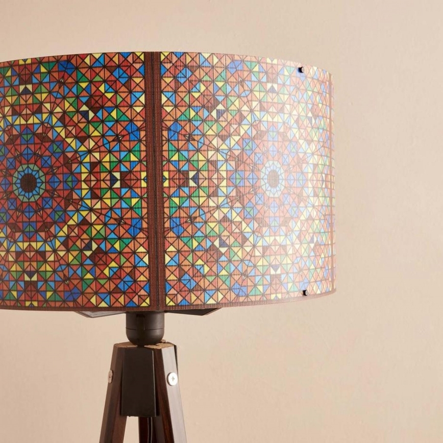 Підлогова лампа AYD 1xE27/40W/230V коричнева/багатоколірна