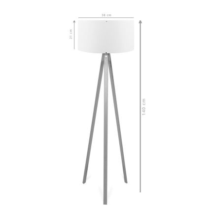 Підлогова лампа AYD 1xE27/40W/230V коричнева/червона