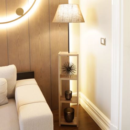 Підлогова лампа AYD 1xE27/40W/230V коричнева