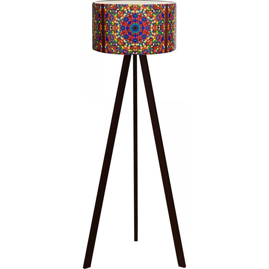 Підлогова лампа AYD 1xE27/40W/230V коричнева/багатобарвна