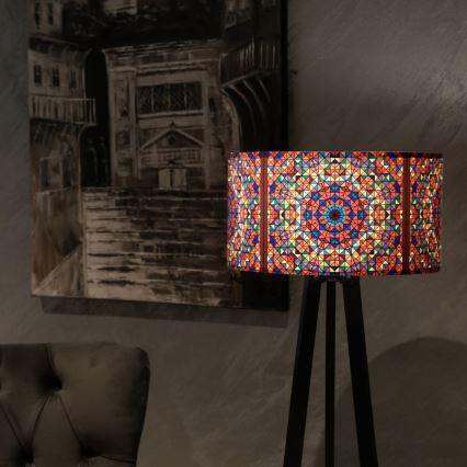 Підлогова лампа AYD 1xE27/40W/230V коричнева/багатобарвна