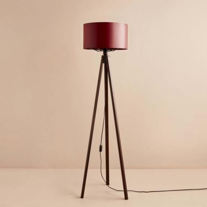 Підлогова лампа AYD 1xE27/40W/230V коричнева/червона