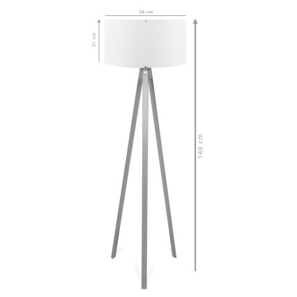Підлогова лампа AYD 1xE27/40W/230V коричнева/кремова