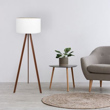 Підлогова лампа AYD 1xE27/60W/230V біла/коричнева