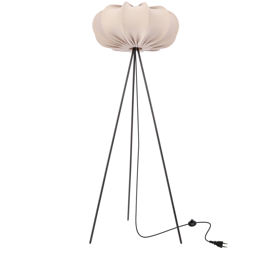 Підлогова лампа CAFEE 1xE27/40W/230V бежева/чорна