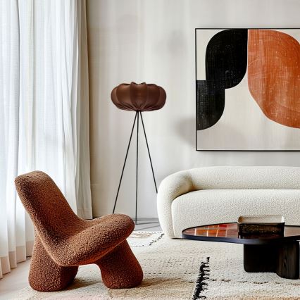 Підлогова лампа CAFEE 1xE27/40W/230V коричнева/чорна