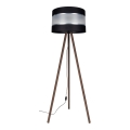 Підлогова лампа CORAL 1xE27/60W/230V коричнева/чорна/матовий хром