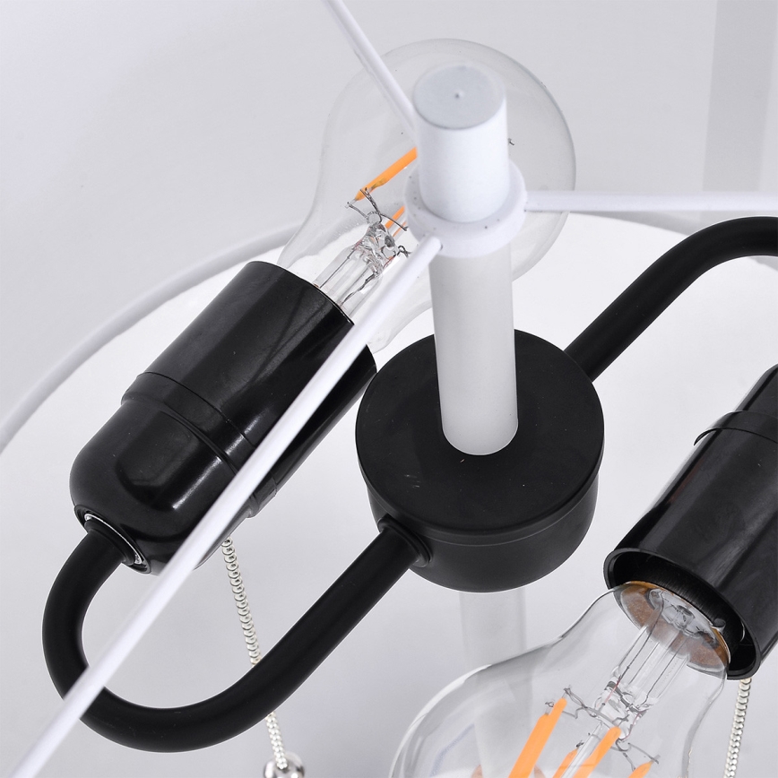 Підлогова лампа FOGO 2xE27/15W/230V біла/бежева