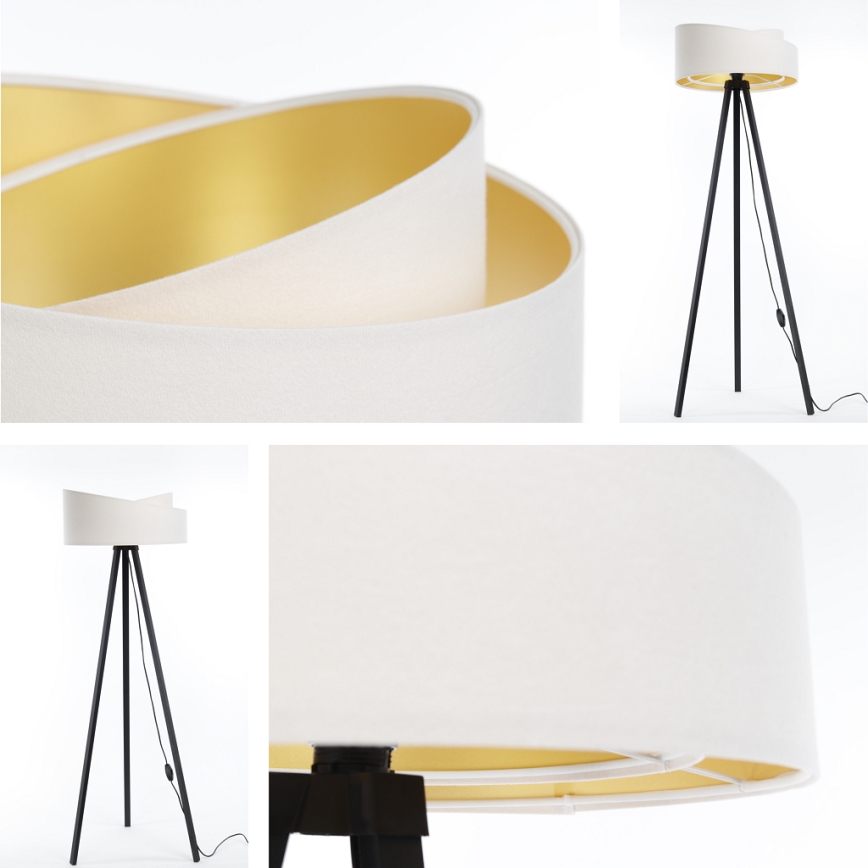 Підлогова лампа GALAXY 1xE27/60W/230V біла/венге