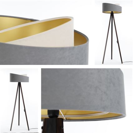 Підлогова лампа GALAXY 1xE27/60W/230V сірий/венге