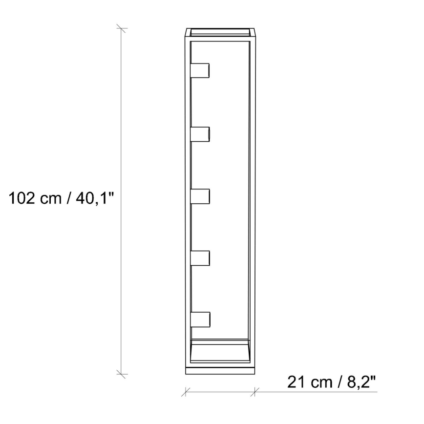 Підлогова лампа KAFES 5xE27/40W/230V золота