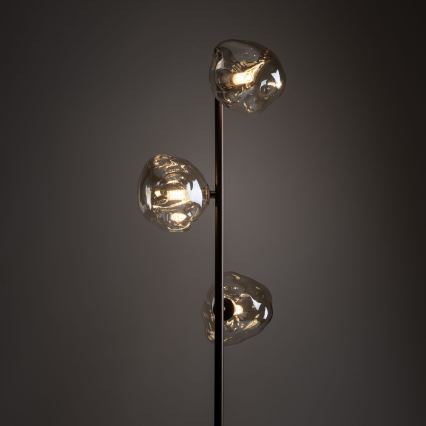 Підлогова лампа LAVA 3xG9/8W/230V бронзова/димчасто-бежева