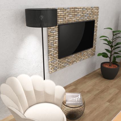 Підлогова лампа LOFT SHADE 1xE27/60W/230V чорна