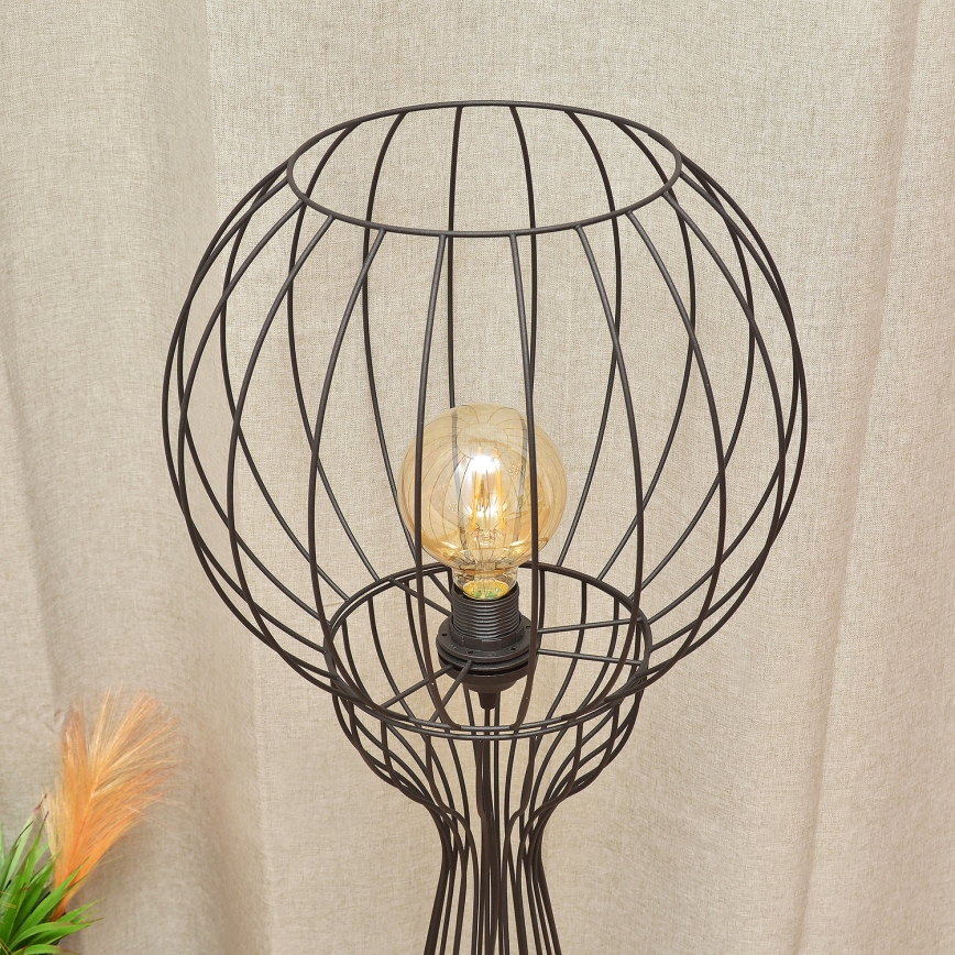 Підлогова лампа MERCURE 1xE27/15W/230V чорна