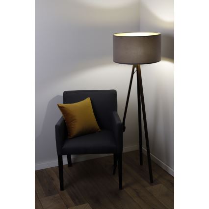 Підлогова лампа STANDART 1xE27/60W/230V сірий/венге