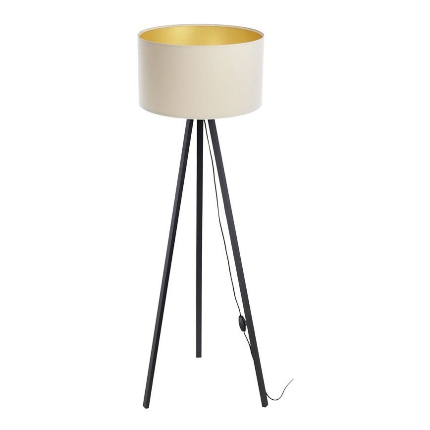 Підлогова лампа STANDART 1xE27/60W/230V кремова/венге