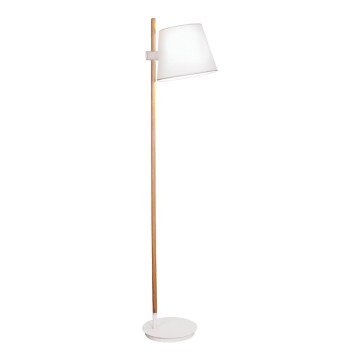 Підлогова лампа VIANA 1xE27/60W/230V біла/коричнева