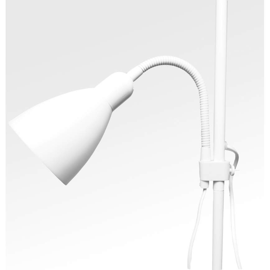 Підлогова лампа WENDY 1xE27/100W/230V + 1xE14/40W біла