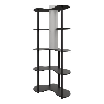 Підлогова лампа з полицями NOTO 1xE27/40W/230V чорна