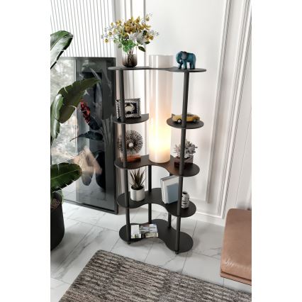 Підлогова лампа з полицями NOTO 1xE27/40W/230V чорна