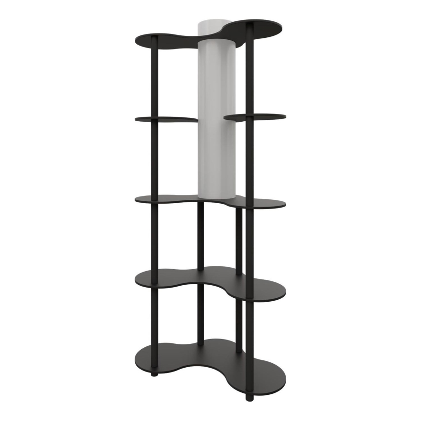 Підлогова лампа з полицями NOTO 1xE27/40W/230V чорна