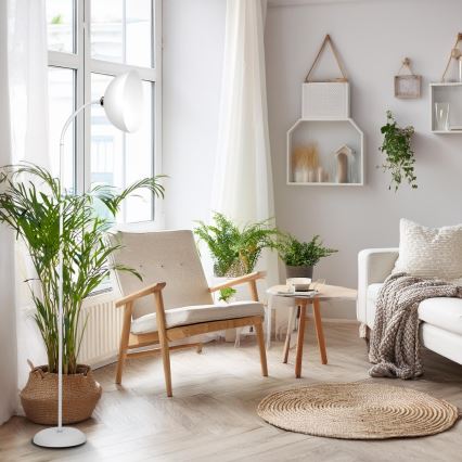 Підлогова лампа ZACK, 1xE27/15W/230V, біла