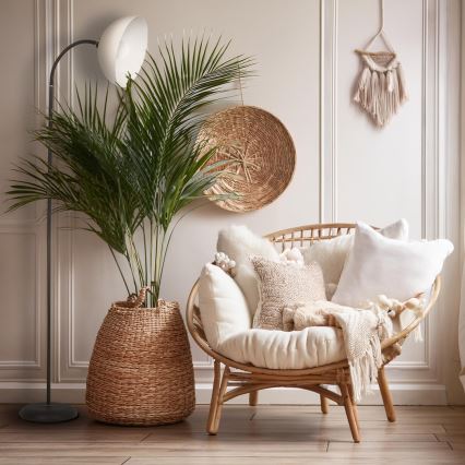 Підлогова лампа ZACK 1xE27/15W/230V чорна