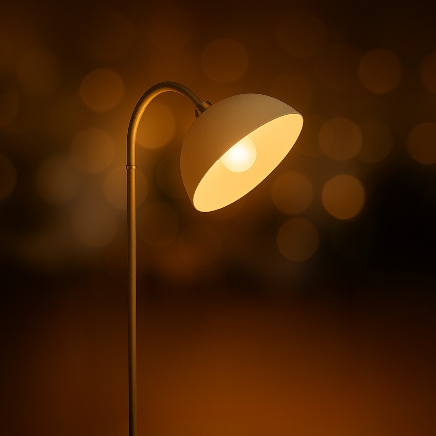 Підлогова лампа ZACK 1xE27/60W/230V бежевого кольору