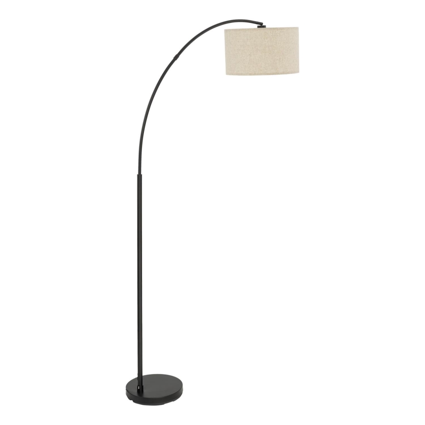 Підлогова лампа ZENITH 1xE27/15W/230V чорна/бежева