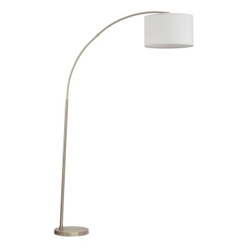 Підлогова лампа ZENITH 1xE27/15W/230V матовий хром/білий