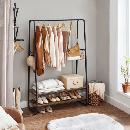 Підлогова вішалка LINEA коричнева/чорна