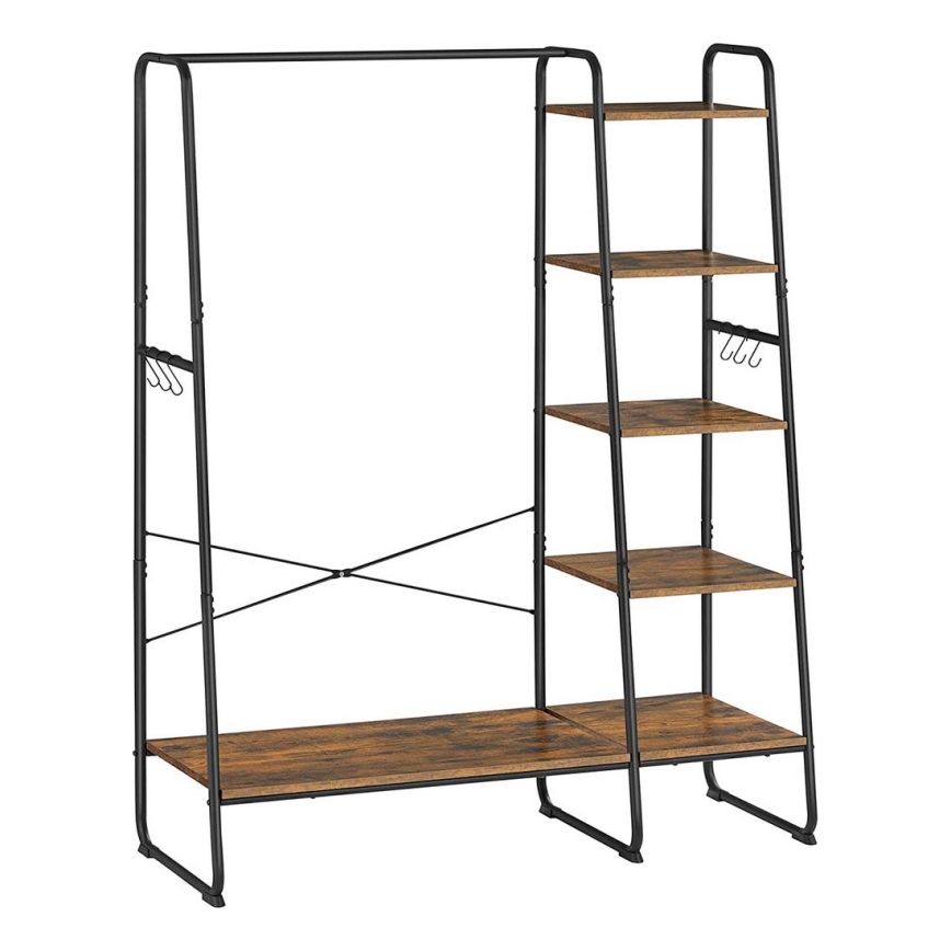 Підлогова вішалка LINEA коричнева/чорна