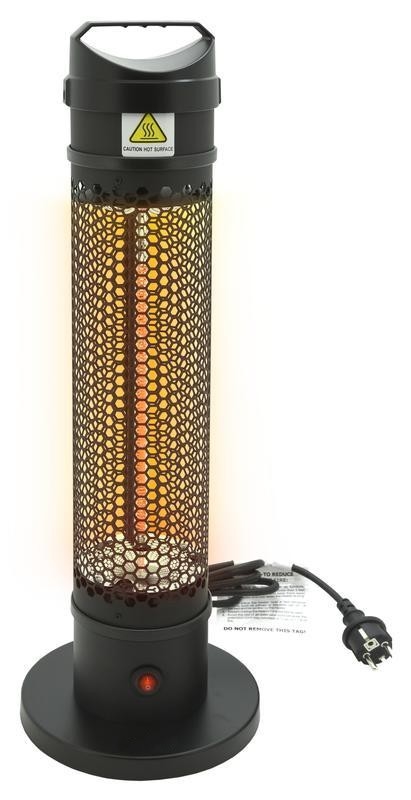 Підлоговий інфрачервоний обігрівач 1000W/230V IP44 чорний