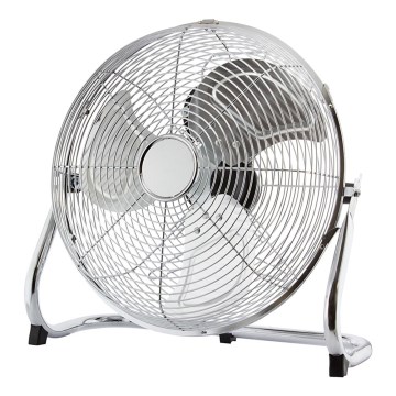 Підлоговий вентилятор, 45 см, 3 швидкості, глянцевий хром, 140W