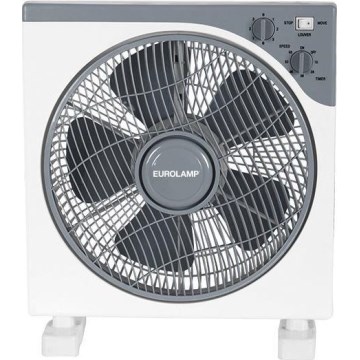 Підлоговий вентилятор 45W/230V діаметр 37 см білий/сірий