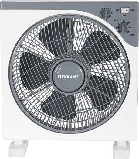 Підлоговий вентилятор 45W/230V діаметр 37 см білий/сірий
