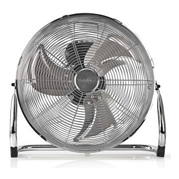 Підлоговий вентилятор 80W/230V глянцевий хром