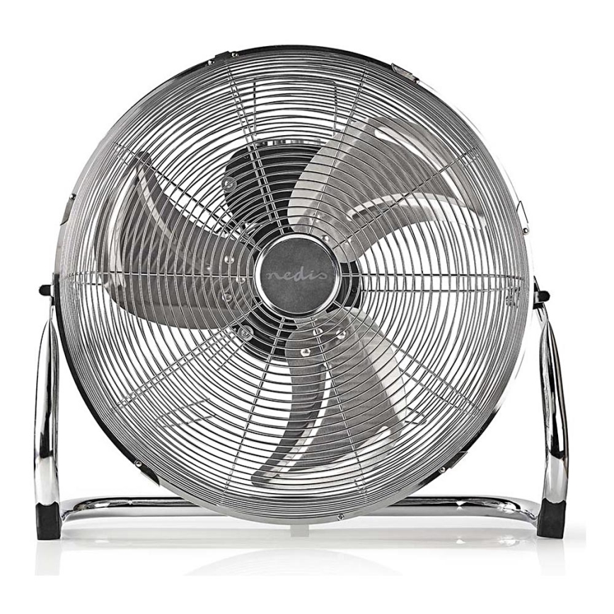 Підлоговий вентилятор 80W/230V глянцевий хром
