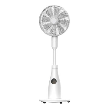 Підлоговий вентилятор з ефектом туману 50W/230V 126 см білий + пульт дистанційного керування