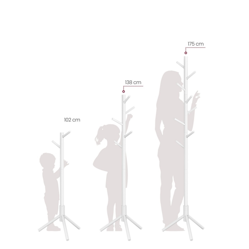 Підлоговий вішак LINEA білий