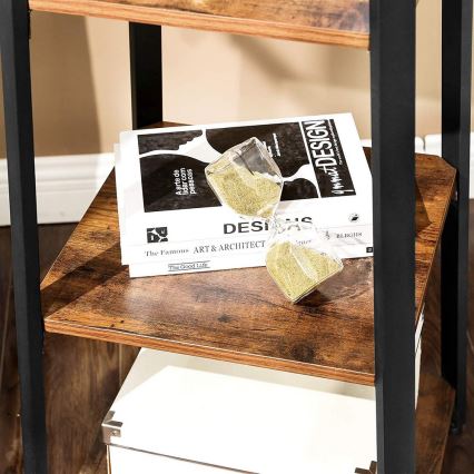 Підлоговий вішак LINEA чорний/коричневий